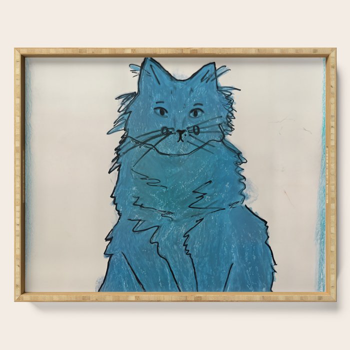 Feline Blue Serving Tray