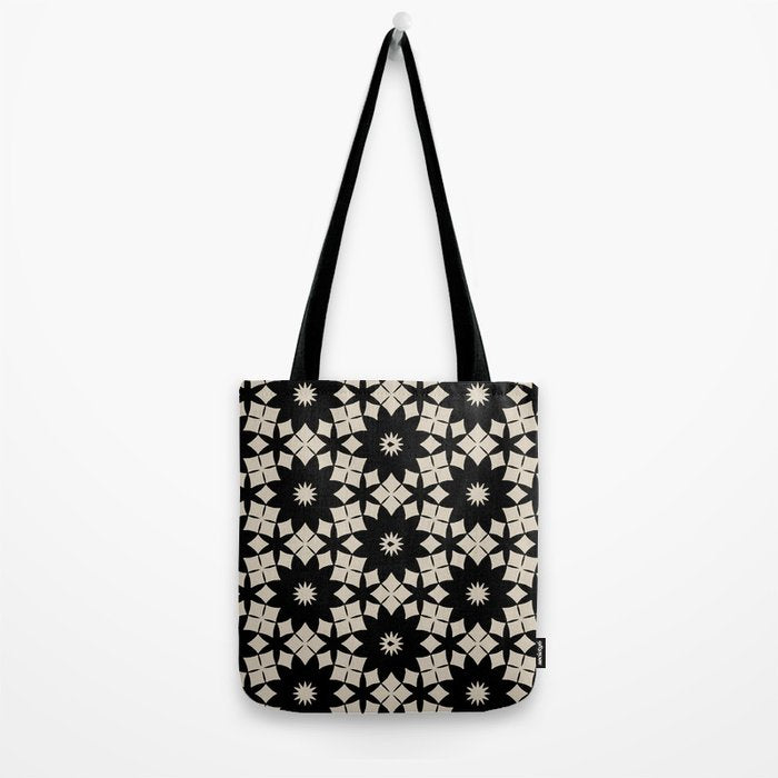 Intricate Geometric Floral Pattern Tote Bag Gallery Image 2