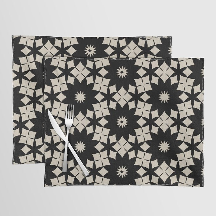 Intricate Geometric Floral Pattern Placemat Gallery Image 1
