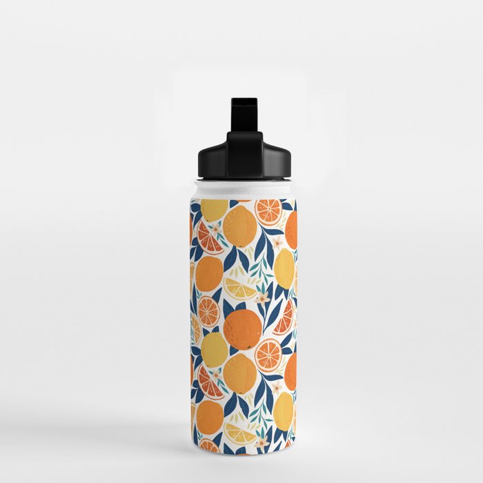Citrus Fruits - Blue and Orange Water Bottle Gallery Image 2