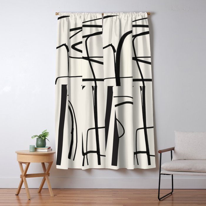 Abstract line art 18 Window Curtain Gallery Image 5