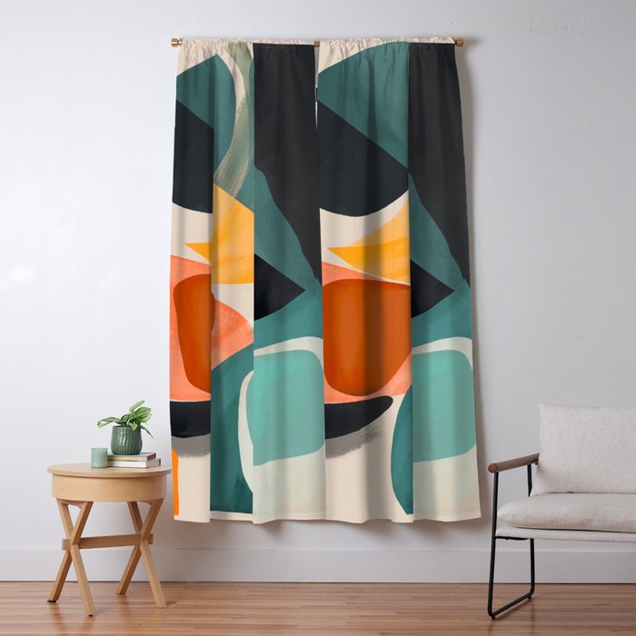 Modern Abstract Art 146 Window Curtain Gallery Image 5
