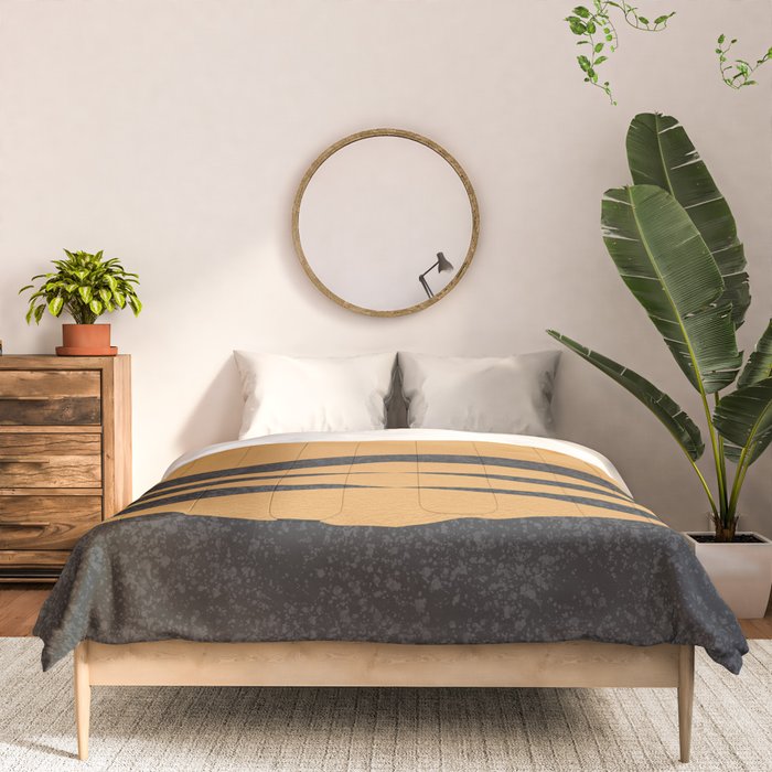 Sunset Geometric Midcentury style Comforter Gallery Image 3