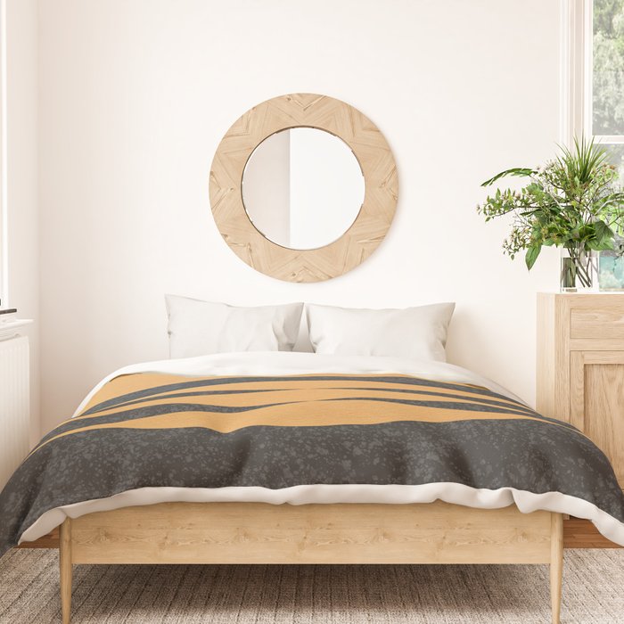 Sunset Geometric Midcentury style Duvet Cover Gallery Image 3