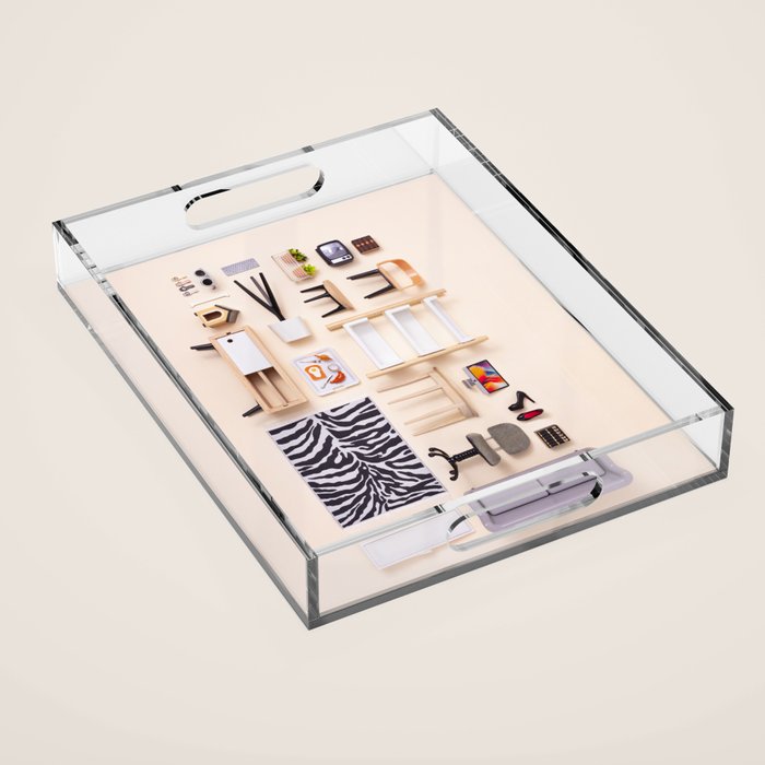 Dollhouse inventory / beige Acrylic Tray Gallery Image 1