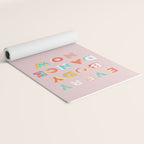 EVERYBODY DANCE NOW - bright typography Yoga Mat Gallery Image 2