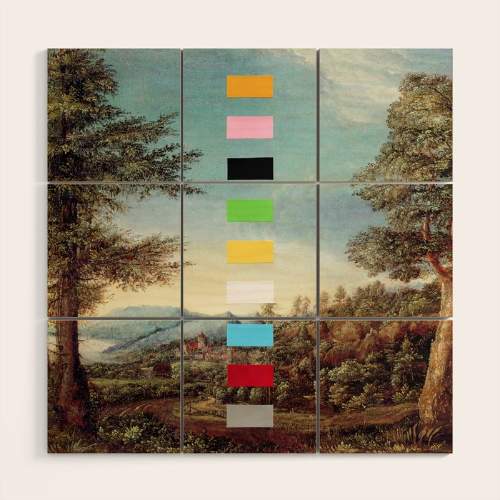 Danube Landscape Wood Wall Art Gallery Image 1