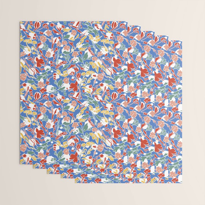 Wild colorful flowery meadow B Wrapping Paper Gallery Image 3