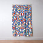 Wild colorful flowery meadow B Window Curtain Gallery Image 3