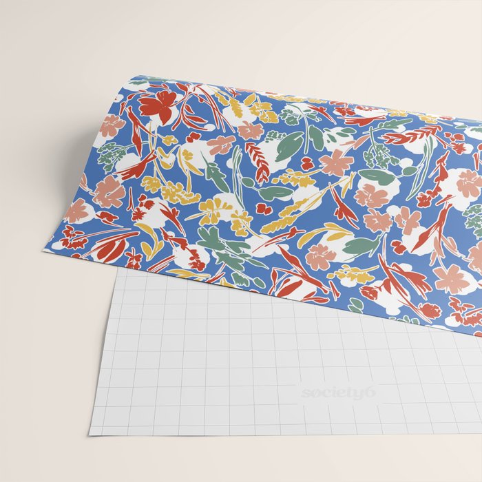 Wild colorful flowery meadow B Wrapping Paper Gallery Image 2