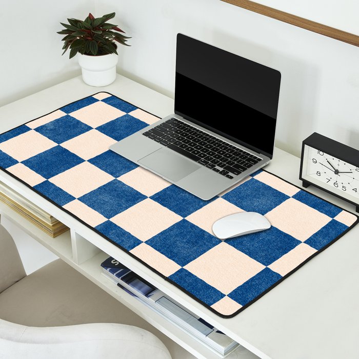 CHECKER - 001 - Cobalt Desk Mat Gallery Image 2