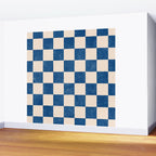 CHECKER - 001 - Cobalt Wall Mural Gallery Image 2