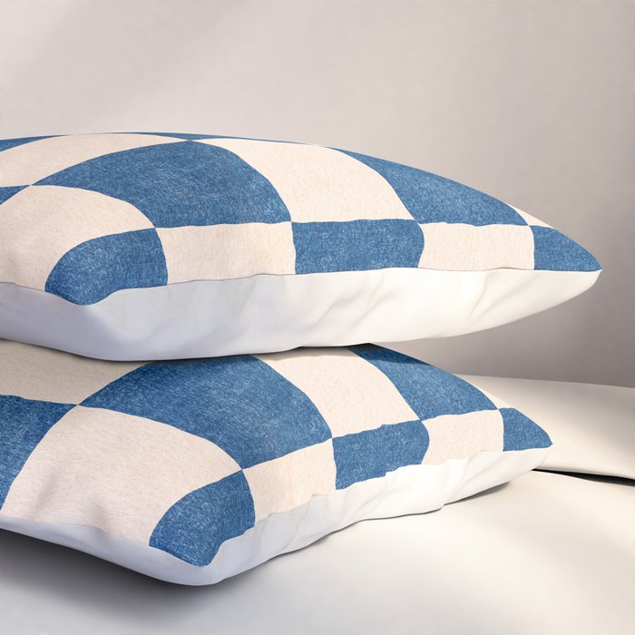 CHECKER - 001 - Cobalt Pillow Sham Gallery Image 3