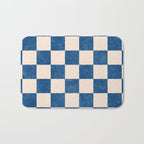 CHECKER - 001 - Cobalt Bath Mat Gallery Image 1