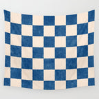 CHECKER - 001 - Cobalt Wall Tapestry Gallery Image 4