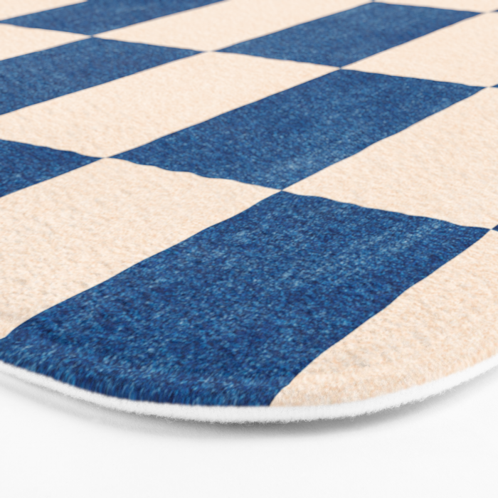 CHECKER - 001 - Cobalt Bath Mat Gallery Image 3
