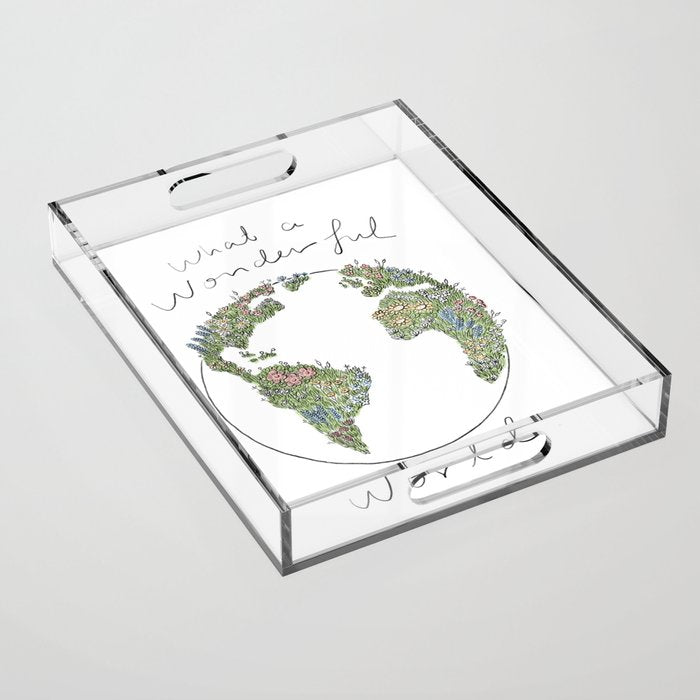 What a Wonderful World Acrylic Tray Gallery Image 1