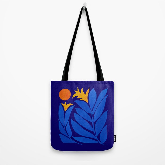 Community Garden At Night / Pop Botanical Tote Bag Gallery Image 2