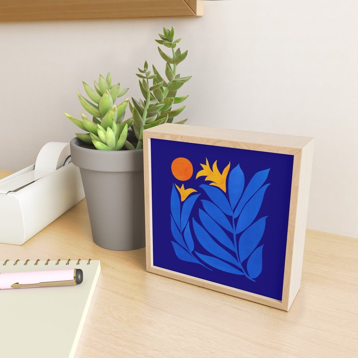 Community Garden At Night / Pop Botanical Mini Art Print Gallery Image 2