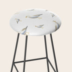 Seagull Watercolor White Background Stool Gallery Image 2