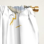 Seagull Watercolor White Background Window Curtain Gallery Image 2