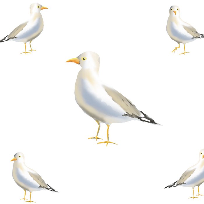 Seagull Watercolor White Background Coffee Mug Gallery Image 2