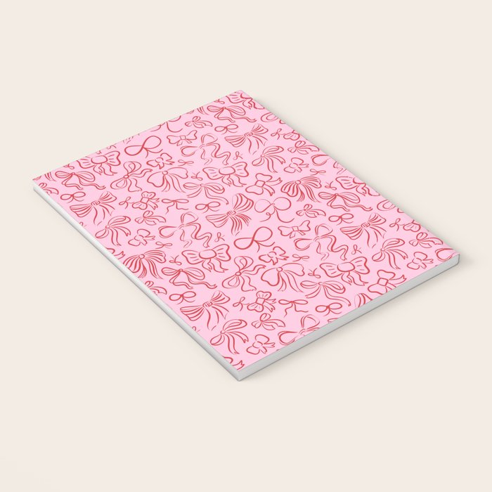 Coquette Valentines Day Bows in Colored Pencil Notebook Gallery Image 3
