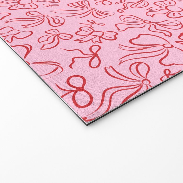Coquette Valentines Day Bows in Colored Pencil Welcome Mat Gallery Image 2