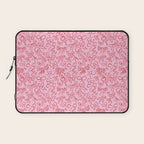 Coquette Valentines Day Bows in Colored Pencil Laptop Sleeve Gallery Image 1