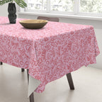 Coquette Valentines Day Bows in Colored Pencil Tablecloth Gallery Image 3