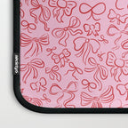 Coquette Valentines Day Bows in Colored Pencil Laptop Sleeve Gallery Image 3