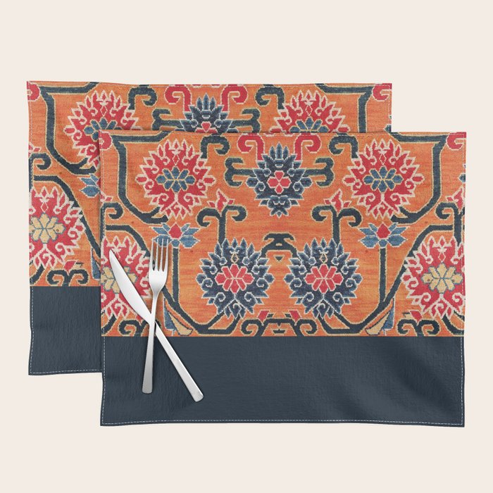 Shigatse South Tibetan Jabuye Rug Print Placemat Gallery Image 1