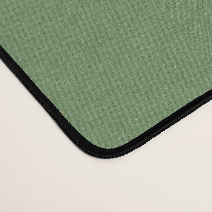 Retro Liquid Swirl Contemporary Abstract Pattern 2 in Vintage Green and Blush Pink Desk Mat Gallery Image 4