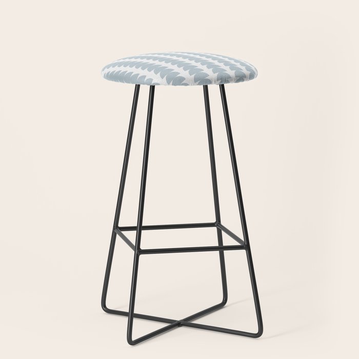 Maude Pattern - Natural Blue Stool Gallery Image 1