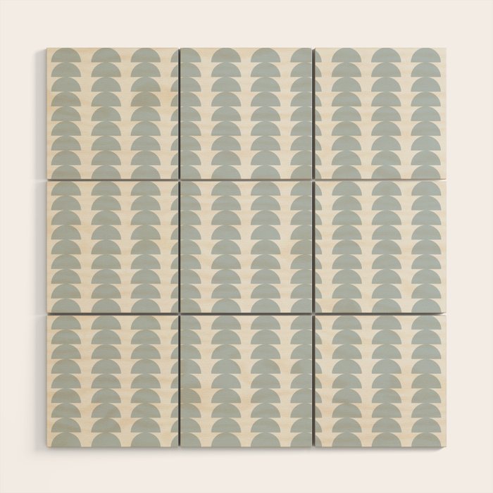 Maude Pattern - Natural Blue Wood Wall Art Gallery Image 1
