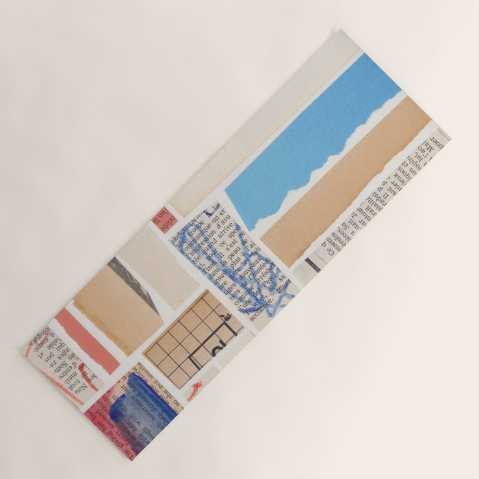 Abstract Mixed Media Collage #3 Yoga Mat Gallery Image 1