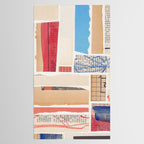Abstract Mixed Media Collage #3 Tablecloth Gallery Image 2