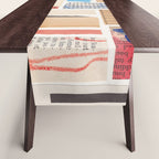Abstract Mixed Media Collage #3 Table Runner Gallery Image 1