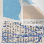 Abstract Mixed Media Collage #3 Wall Tapestry Gallery Image 3