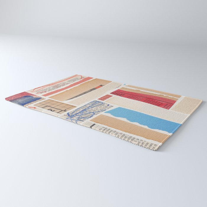 Abstract Mixed Media Collage #3 Rug Gallery Image 3