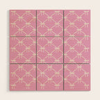 Bows & Ribbons Pattern LIII Y2K Fuchsia Pink Wood Wall Art Gallery Image 1