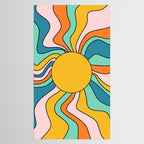 Retro 70s Colorful Sunshine Tablecloth Gallery Image 2