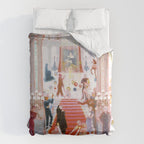 Florine Stettheimer "The Cathedrals of Art" Duvet Cover Gallery Image 6