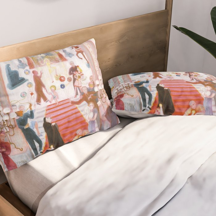 Florine Stettheimer "The Cathedrals of Art" Pillow Sham Gallery Image 2
