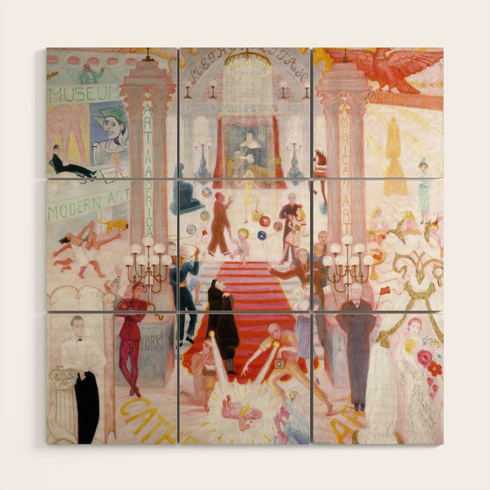 Florine Stettheimer "The Cathedrals of Art" Wood Wall Art Gallery Image 1