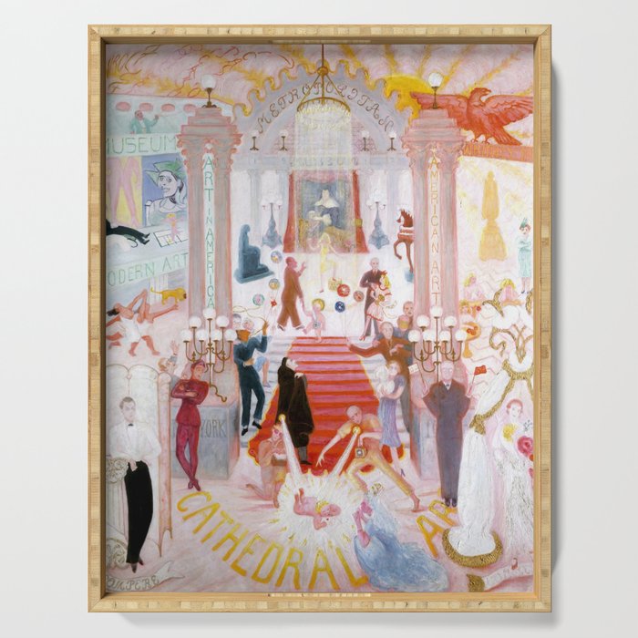 Florine Stettheimer "The Cathedrals of Art" Serving Tray Gallery Image 1