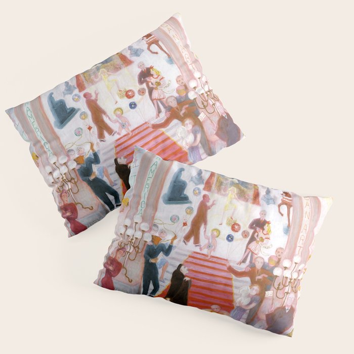 Florine Stettheimer "The Cathedrals of Art" Pillow Sham Gallery Image 3