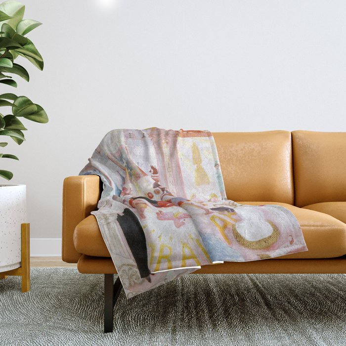 Florine Stettheimer "The Cathedrals of Art" Throw Blanket Gallery Image 1