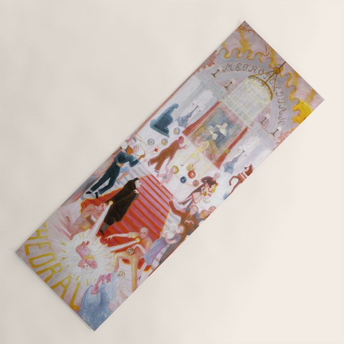 Florine Stettheimer "The Cathedrals of Art" Yoga Mat Gallery Image 1