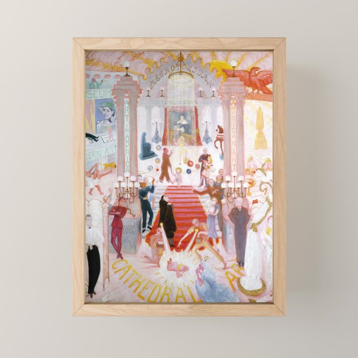 Florine Stettheimer "The Cathedrals of Art" Mini Art Print Gallery Image 1